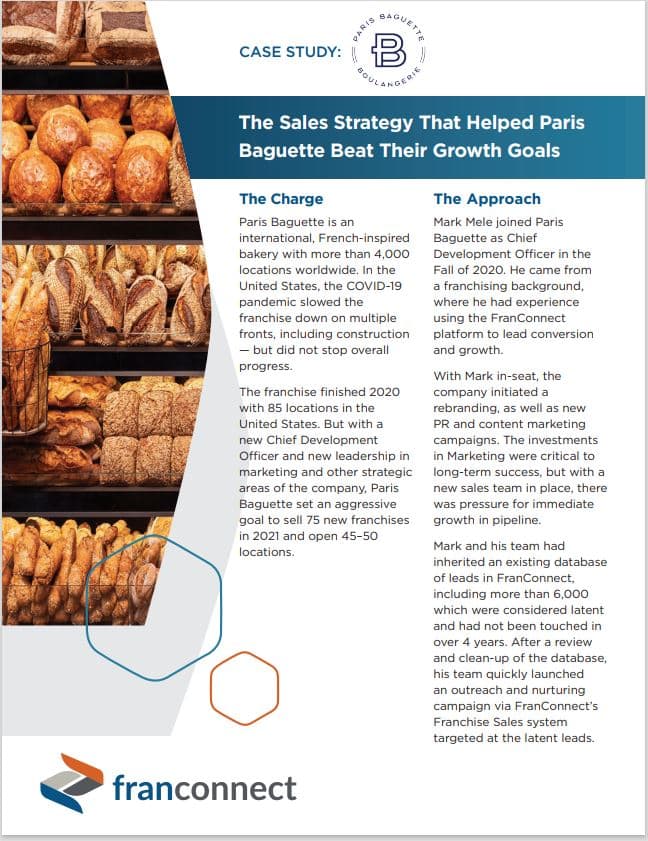 Paris Baguette Beat Their Growth Goals FranConnect